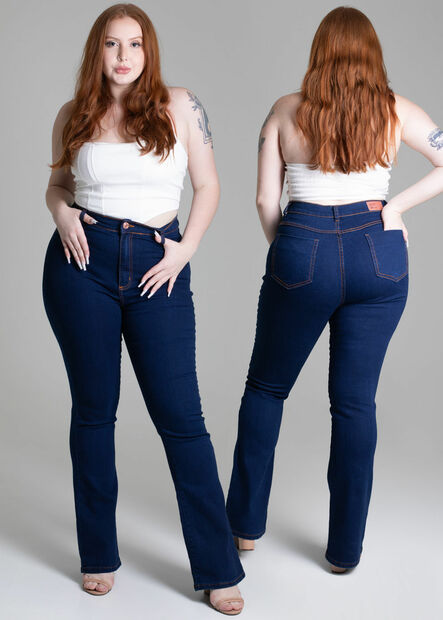 Calça Jeans Sawary Plus Size Bootcut - 278228