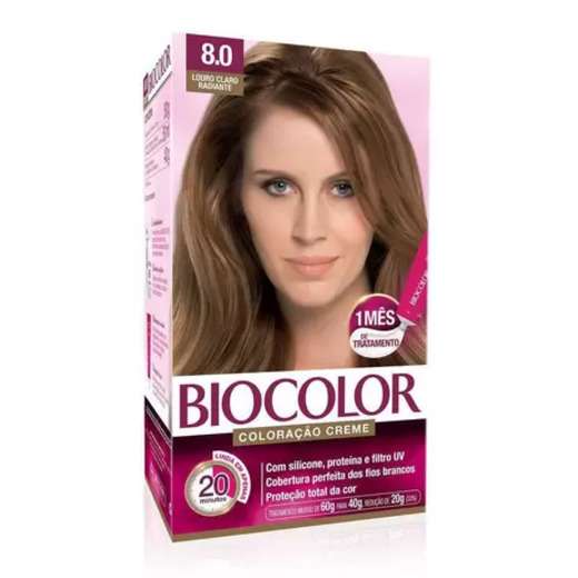 Image_Tinta de Cabelo Biocolor Mini Cor: 8.0 Louro Claro Radiante