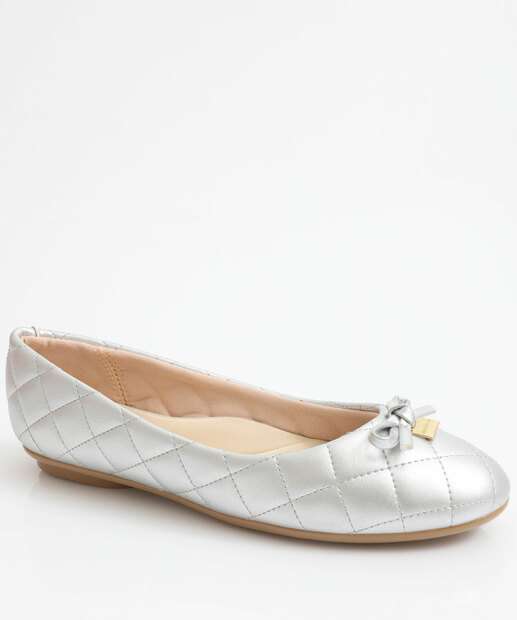 Image_Sapatilha Feminina Bico Redondo Moleca Prateado