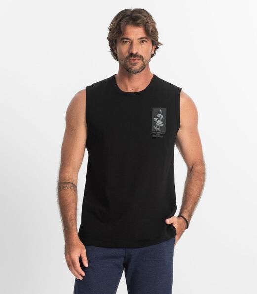Regata Masculina Diametro Preto