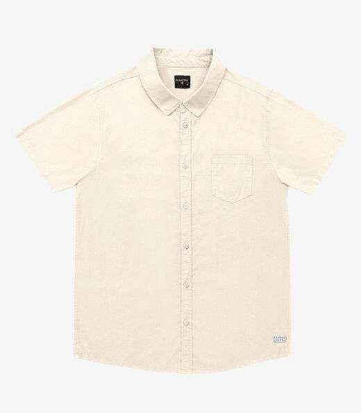 Camisa Masculina Em Tricoline Diametro Bege