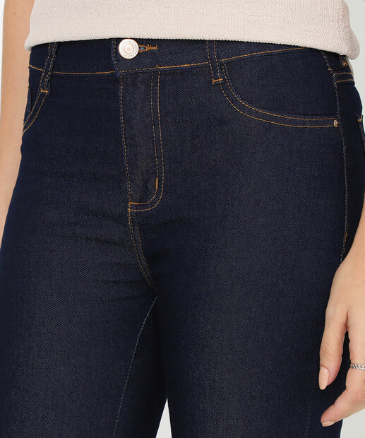 Calça Feminina Jeans Cigarrete Sawary Azul