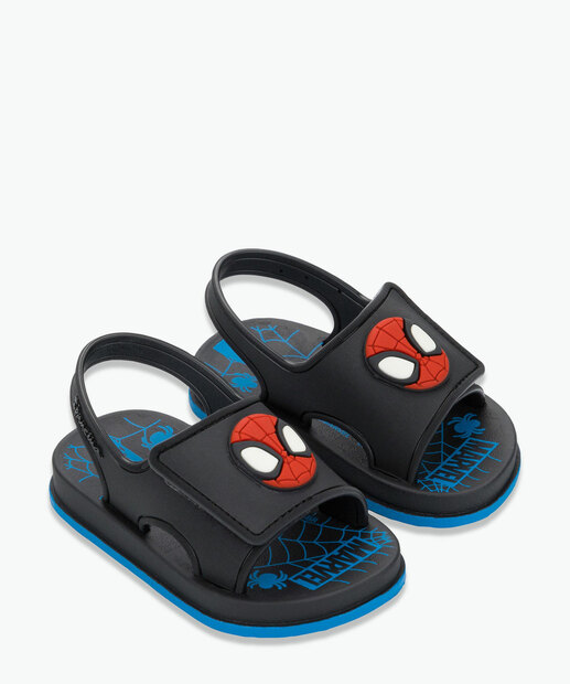Sandália Infantil Homem Aranha Ipanema Preto