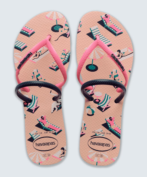 Chinelo Havaianas Feminino Flat Duo Vibes