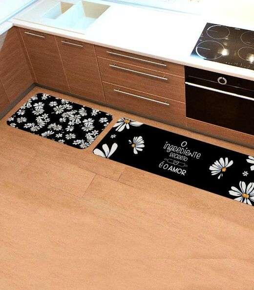 Image_Jogo De Tapetes Para Cozinha Wevans Preto