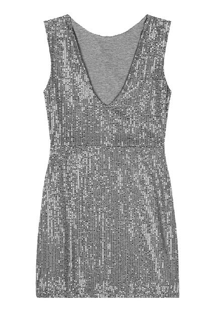 Vestido Juvenil em Paetê Brilhante  Gloss