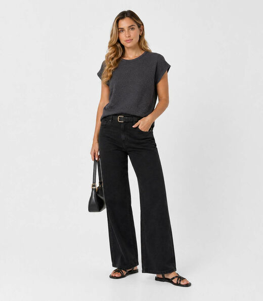 Blusa Feminina Em Malha Tapirus Infinita Cor Cinza