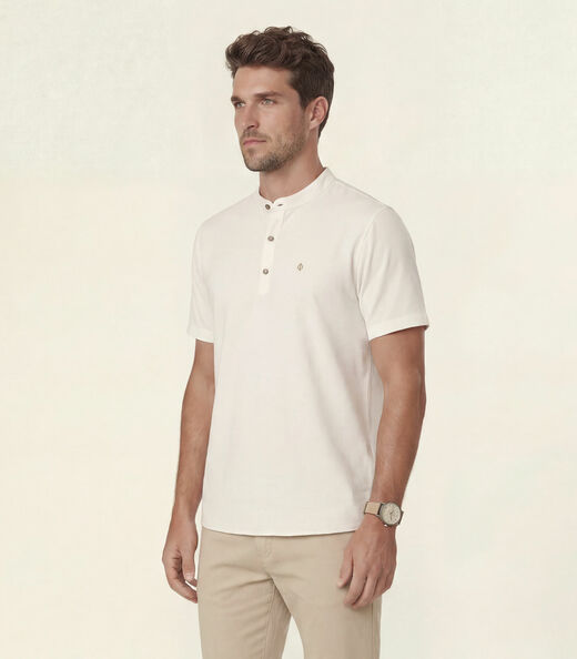 Camiseta Masculina Visco Cotton Diametro Bege