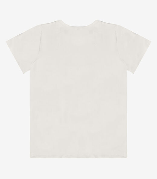 Blusa Feminina com Estampa Infinita Cor Bege