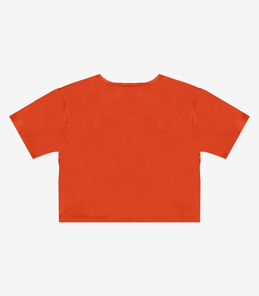 Blusa Feminina em Molecotton Viscose Infinita Cor Laranja