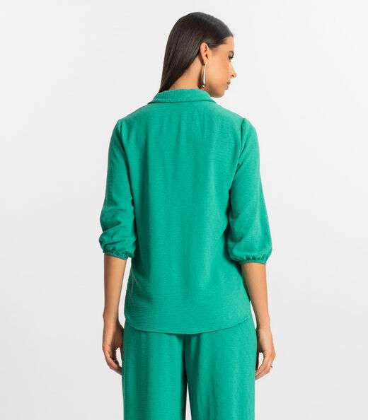 Camisa 3/4 Feminina Rovitex Verde