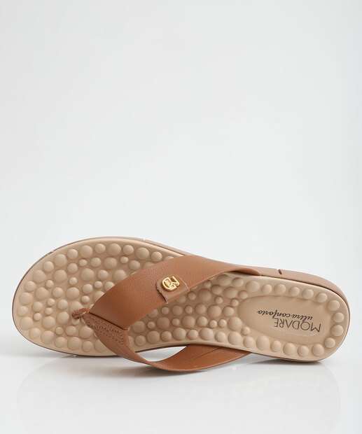 Rasteirinha Feminina Conforto Modare Caramelo