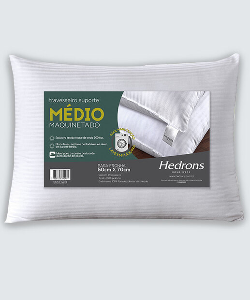 Travesseiro Suporte Médio Hedrons 1 Peça