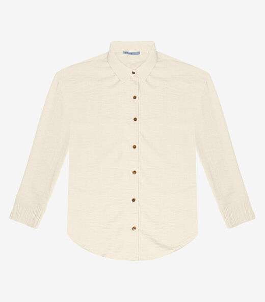 Camisa Feminina Manga Longa Endless Bege