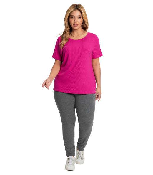 Blusa Feminina Plus Size Ribana Secret Glam Rosa