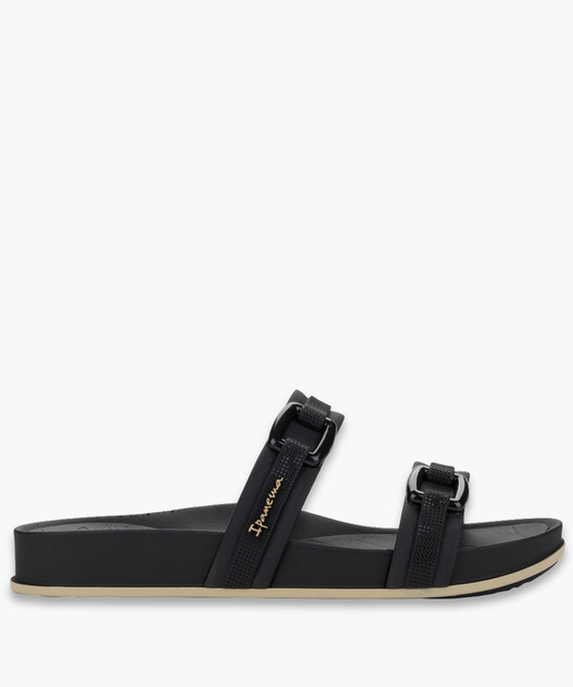 Chinelo Ipanema Feminino Shine Slide Preto