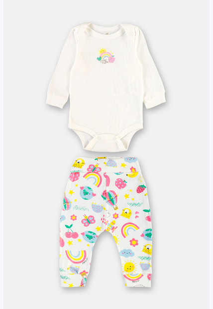 Conjunto Suedine Body Calça Up Baby