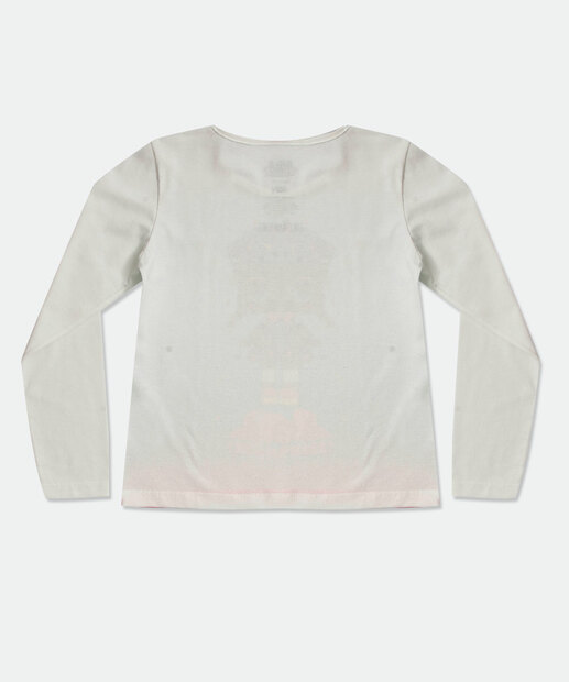 Camiseta Infantil Manga Longa Estampada Lol Tam 4 a 10