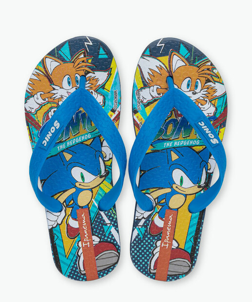 Chinelo Ipanema Infantil Sonic Azul