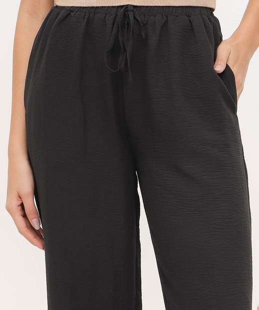 Calça Pantalona Feminina Textura Marisa