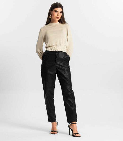 Calça Feminina Courino Endless Preto