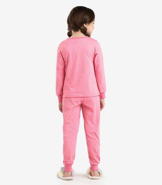 Pijama Infantil Menina Em Meia Malha Rovi Kids Rosa