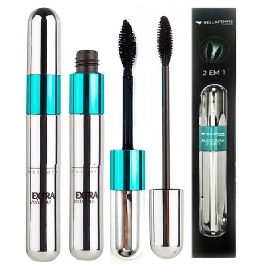 Rimel Mascara para Cílios Bella Femme 2 em 1 Prata BF10046