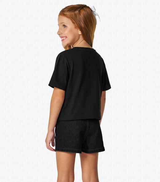 Conjunto Infantil Blusa Com Shorts Trick Nick Preto