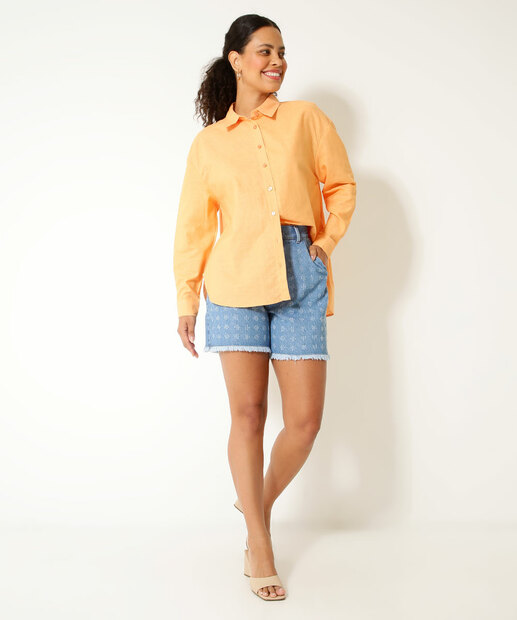 Camisa Feminina Manga Longa Marisa