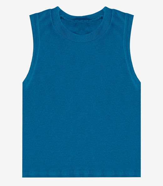 Regata Básica Infantil Lisa Soletex Azul