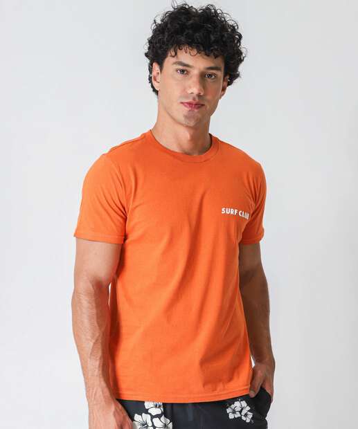 Image_Camiseta Masculina Estampa Costas Manga Curta MR Laranja