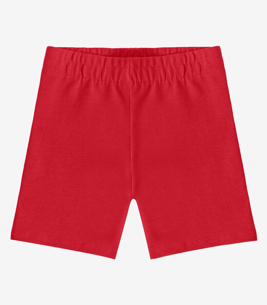 Bermuda Ciclista Infantil Básica Soletex Vermelho