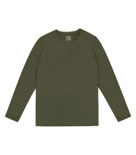 Camiseta Masculina Manga Longa Básica Diametro Verde