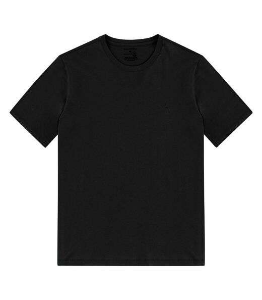 Camiseta Masculina Básica Meia Malha Diametro Preto