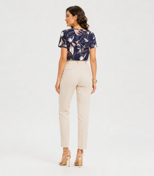 Blusa Feminina Estampada Infinita Cor Azul