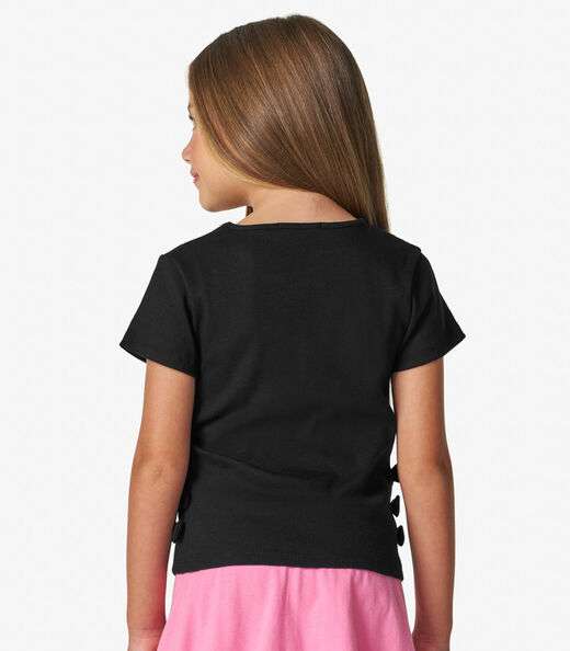 Blusa feminina em Ribana 2x1 Trick Nick Preto