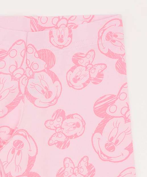 Calça Infantil Legging Minnie Disney Tam 4 a 10