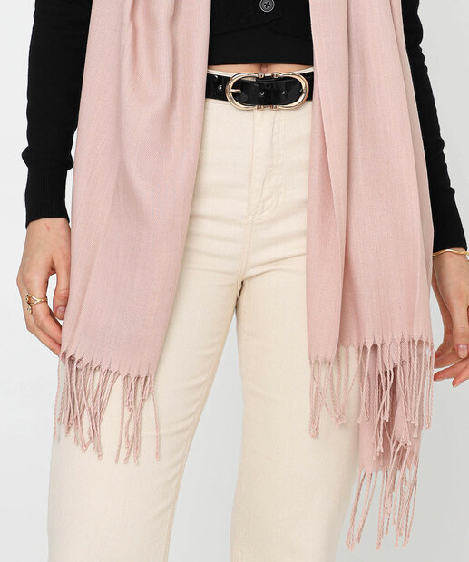 Cachecol Feminino Liso Marisa Rosa