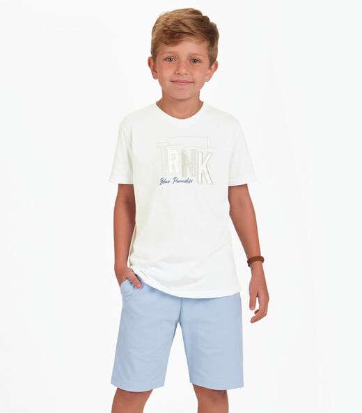 Image_Conjunto Camiseta com Bermuda Menino Trick Nick Branco