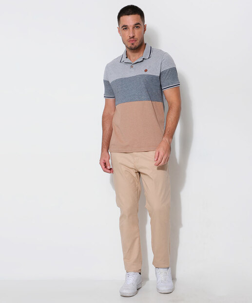 Calça Masculina Sarja Slim Chino 