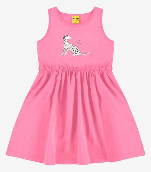 Image_Vestido Infantil em Meia Malha Rovi Kids Rosa