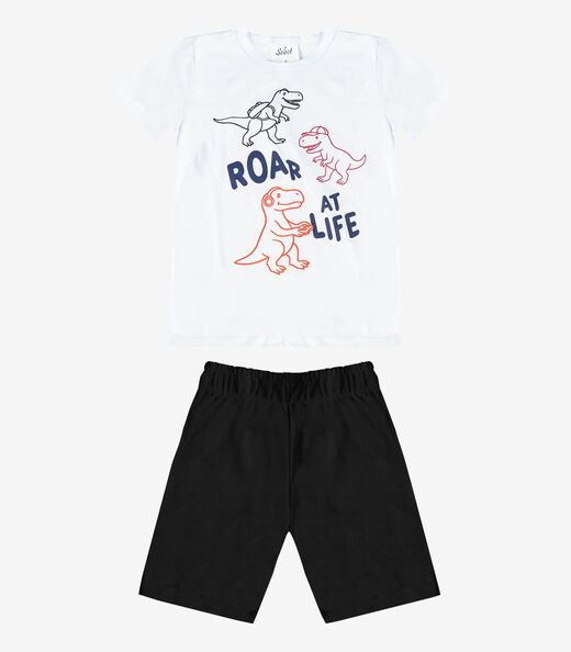 Conjunto Menino Camiseta E Bermuda Select Preto