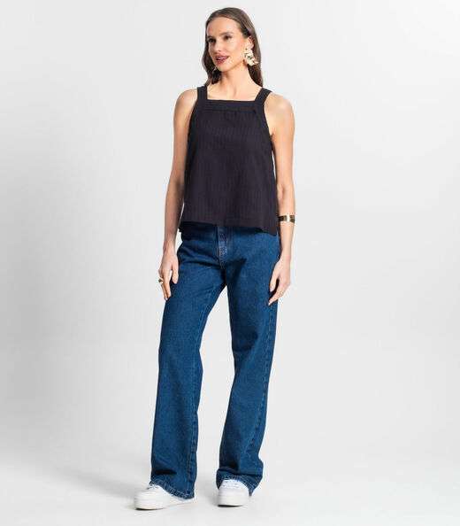 Blusa De Alça Feminina Endless Preto