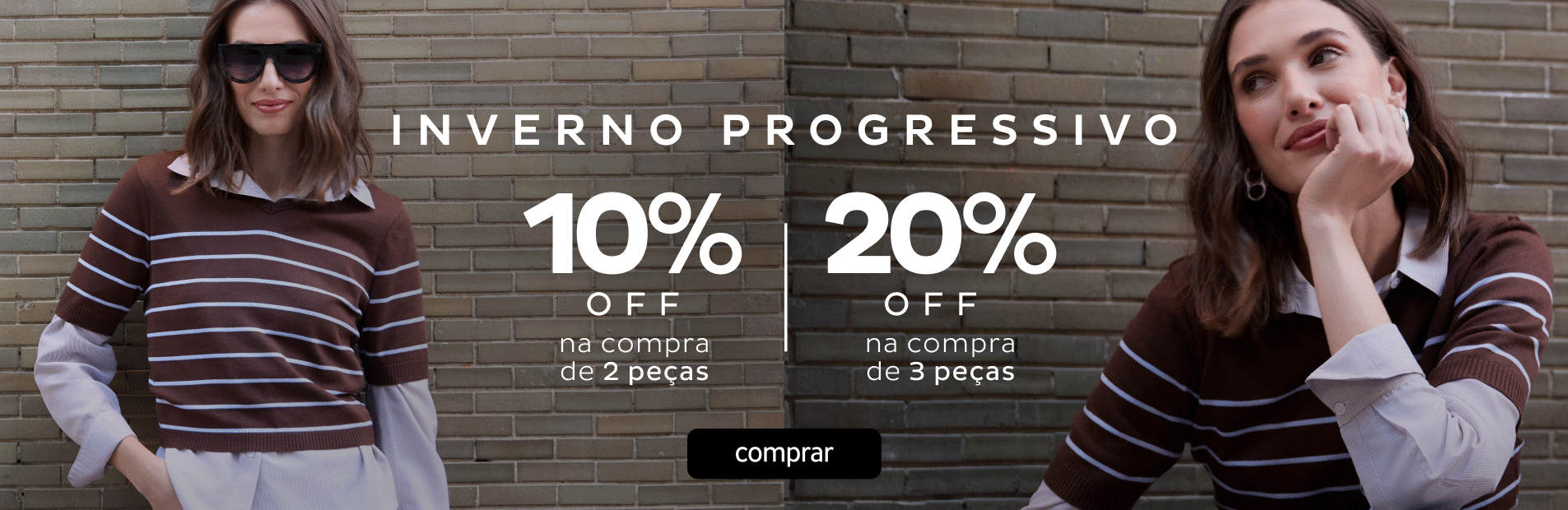 Inverno Progressivo Peças - 2 Peças 10%Off 3 Peças 20%Off