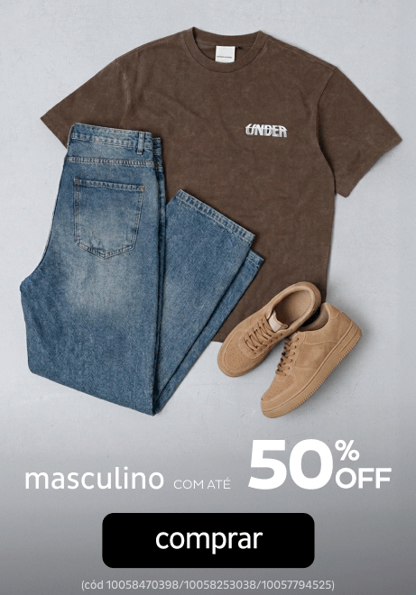 Masculino até 50% OFF