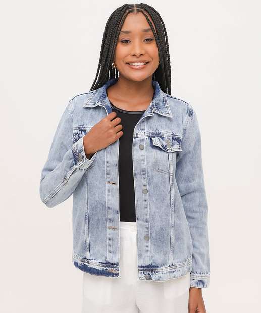 Image_Jaqueta Feminina Jeans Marmorizada Marisa