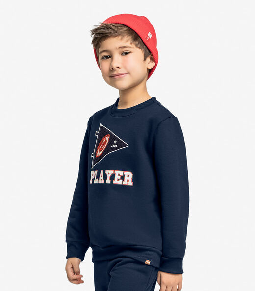Conjunto Infantil Blusão Com Calça Trick Nick Azul