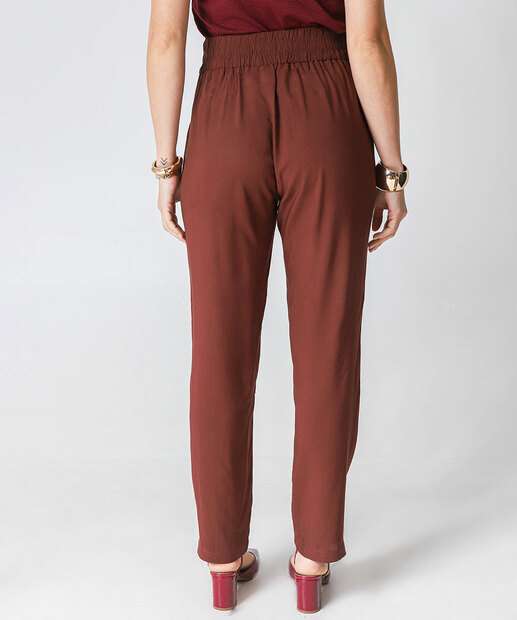 Calça Feminina Clochard Marisa Marrom 