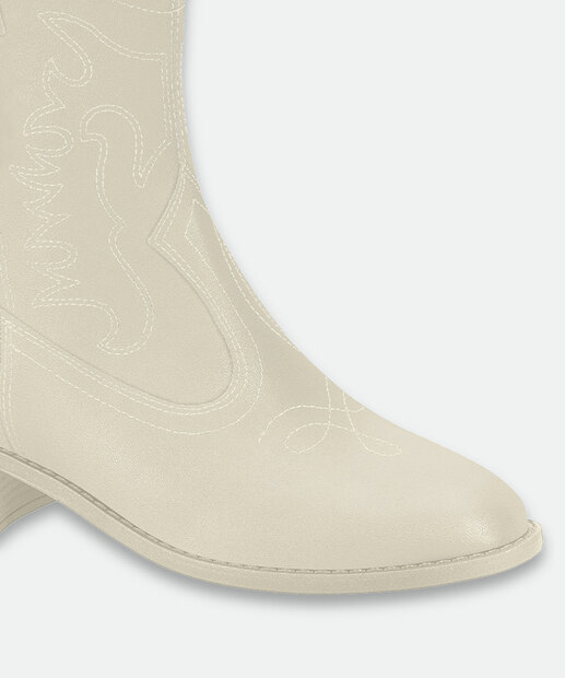 Bota Feminina Country Moleca Off White