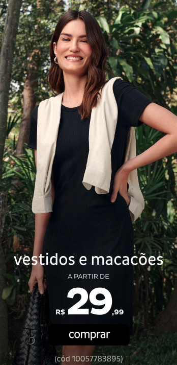 Vestidos e Macacões a partir de R$29,99